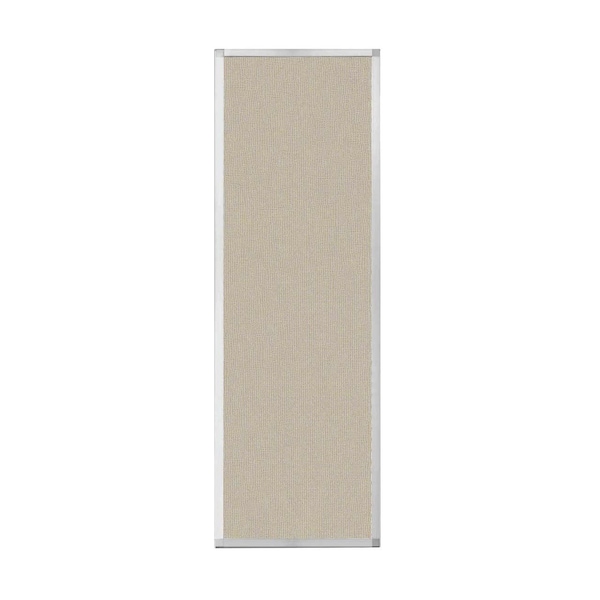 Hush Panel Configurable Cubicle Partition 2' x 6' Sand Fabric